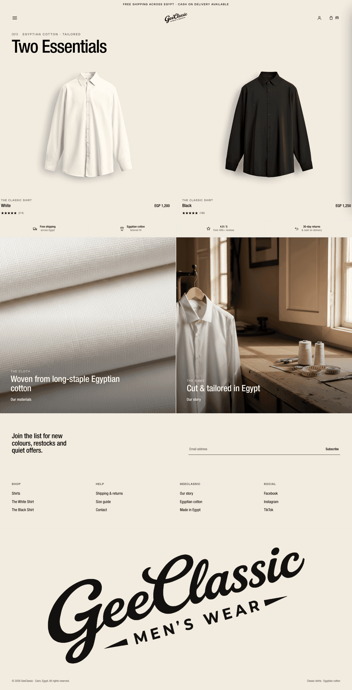 geeclassic full homepage scroll