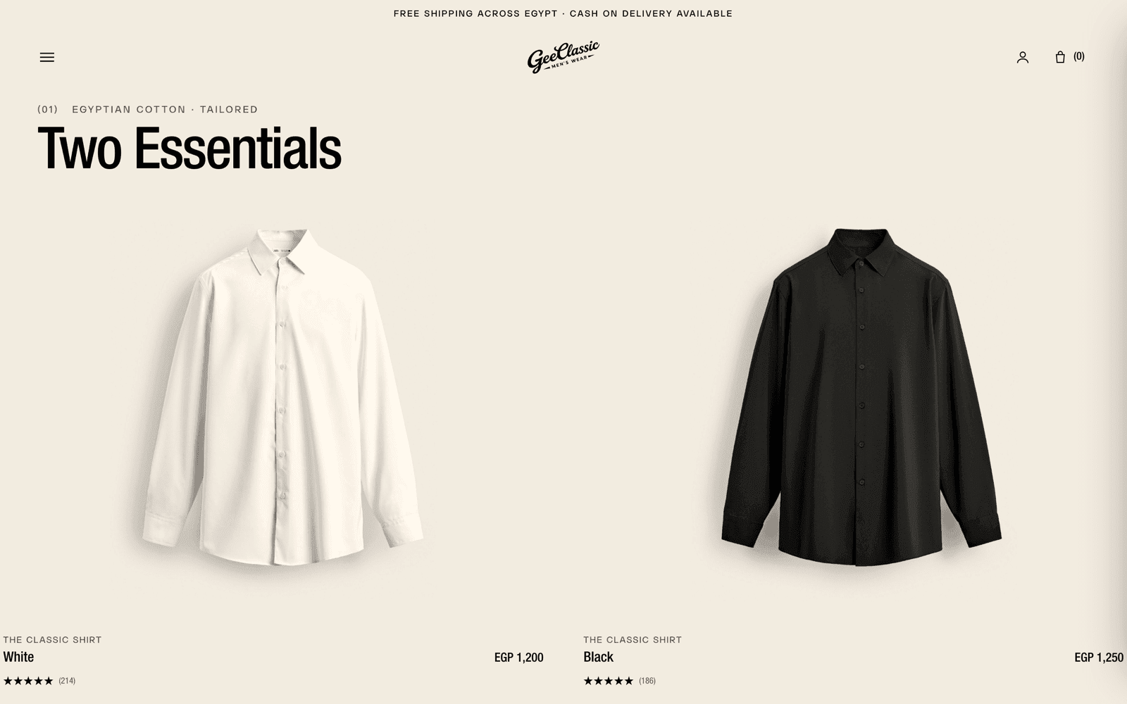 geeclassic menswear store