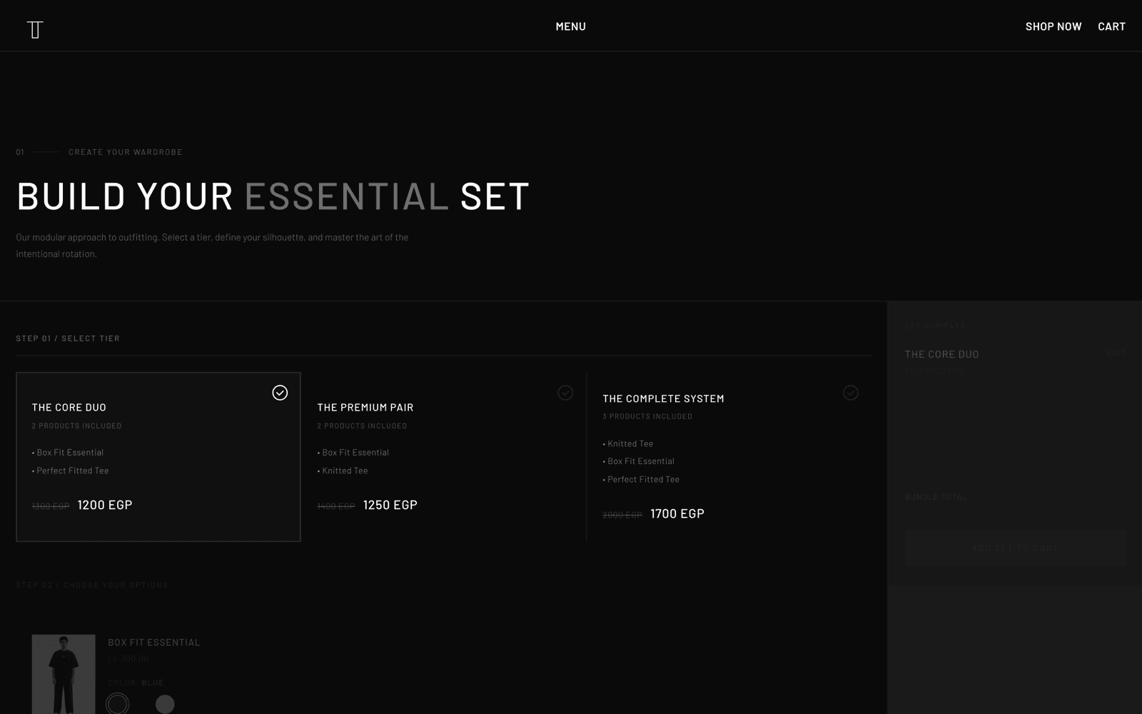 TOPLYN collection page with the featured lineup